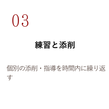 03 練習と添削 個別の添削・指導を時間内に繰り返す
