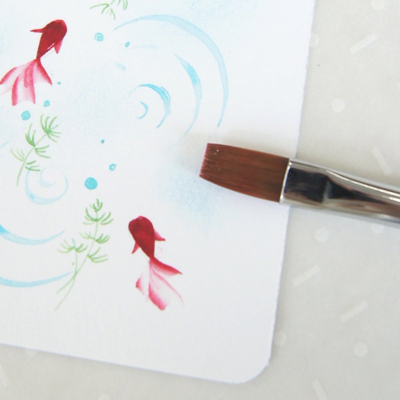 「模様を描いてみたい」方には、金魚のカードがおススメ✨