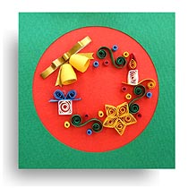 ⑧ クリスマスリースのカード